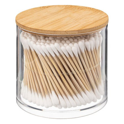 Selena bamboe doosje met 300 wattenstaafjes