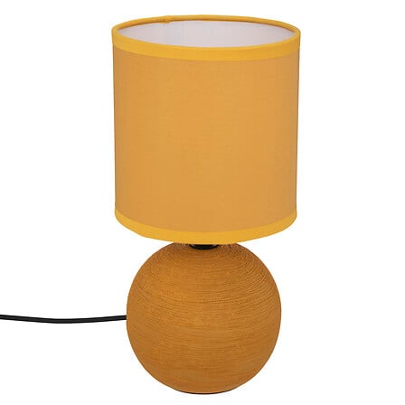 Lamp bol Timéo 25 cm oker keramiek