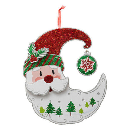 Kerstman op maan – 37 cm – PVC foam