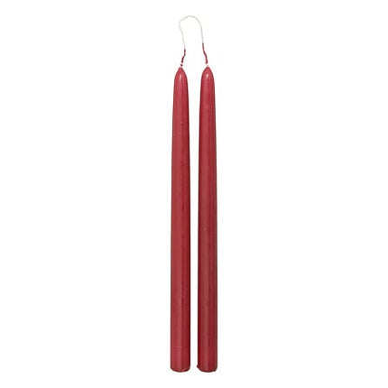 Set van 2 kaarsen Hugo 30 cm rood