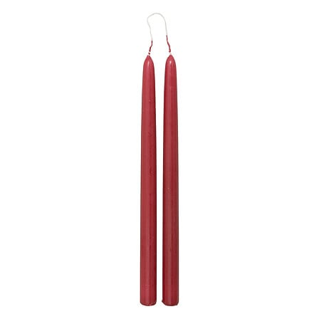 Set van 2 kaarsen Hugo 30 cm rood