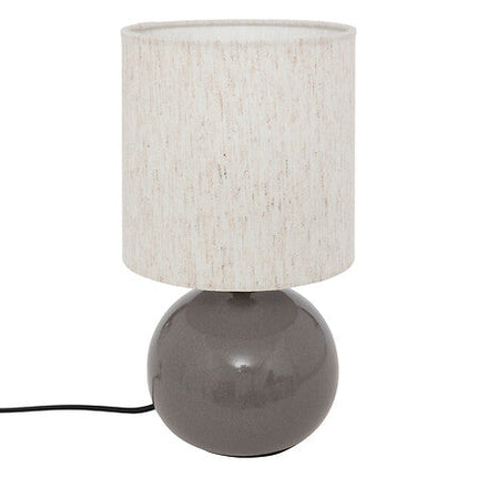 Lamp bol Gaia 28 cm hoog blauw keramiek