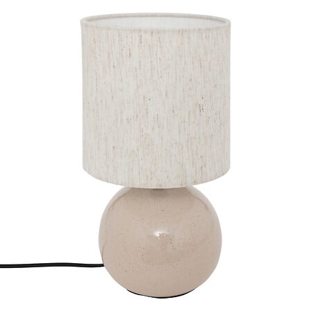 Lamp bol Gaia 268 cm hoog keramiek linnen