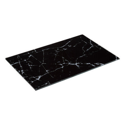 glazen snijplank met zwart marmer design 30 x20 cm