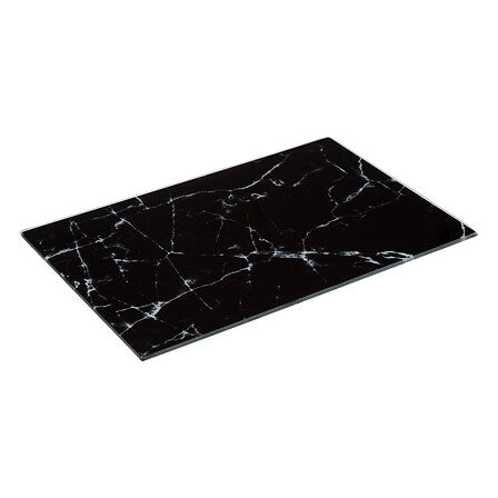 glazen snijplank met zwart marmer design 30 x20 cm