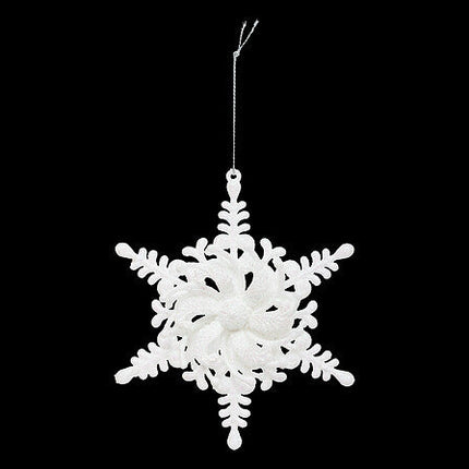 Witte ster – 14 cm – kunststof