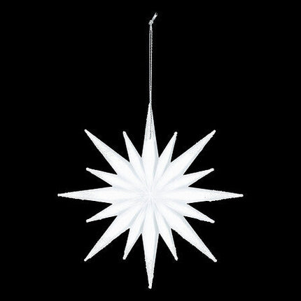 Frosted sterdecoratie – 12 cm – kunststof