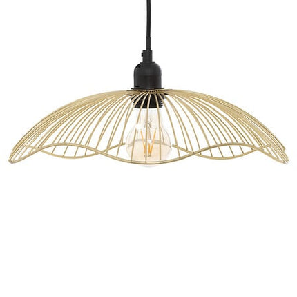 Galt hanglamp diameter 34 cm gouden draad metaal