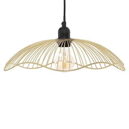 Galt hanglamp diameter 34 cm gouden draad metaal