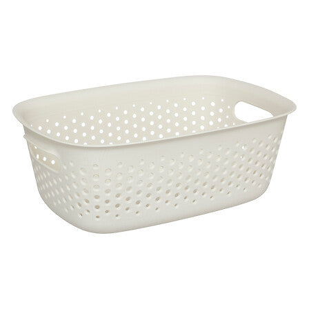 Tila" 3,5L mand van crèmekleurig plastic