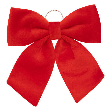 Fluwelen strikdecoratie – 35×40 cm – rood