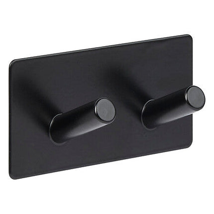 Zelfklevende haak Stiky 2 koppen roestvrij staal assorted