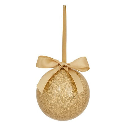 Papieren kerstbal – goud – Ø 9 cm