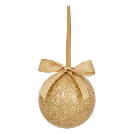 Papieren kerstbal – goud – Ø 9 cm