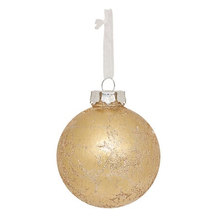 Metaal-effect kerstbal – Ø 8 cm – goud