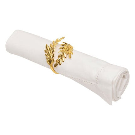 Set van 2 servetringen – gouden blad