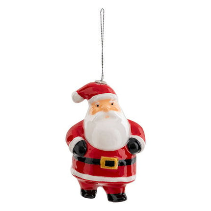 Houten kerstmanfiguur – 12 cm – rood