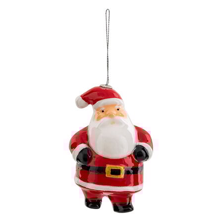 Houten kerstmanfiguur – 12 cm – rood