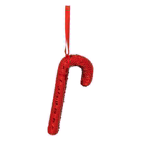 Glitter zuurstokfiguur – 20 cm – rood