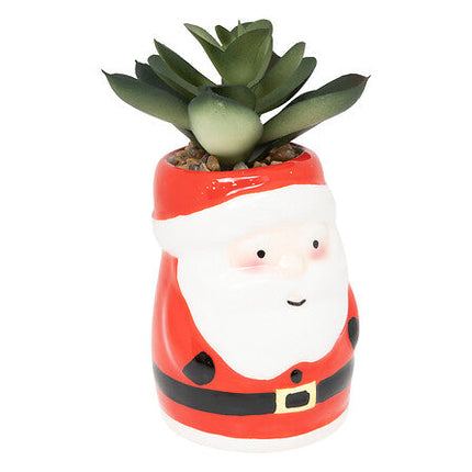 Keramiek plantenpot kerst – 11 cm – assorti