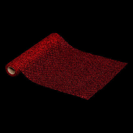 Mesh-stof met pailletten – rood – 28×300 cm