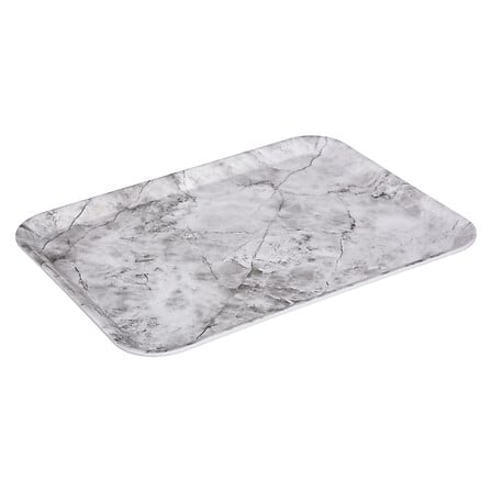 Melamine blad met wit marmeren design 43 x 33 cm