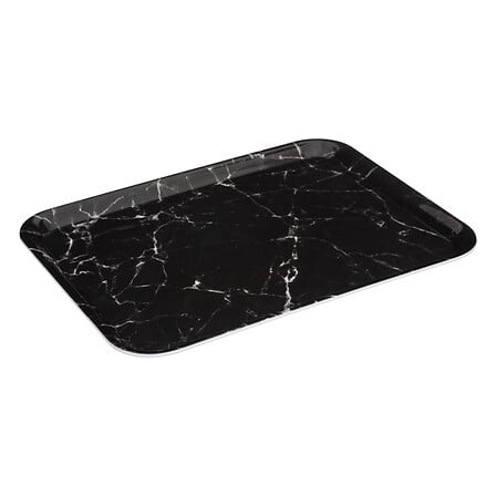 melamine blad met zwart marmeren design 43 x 33 cm