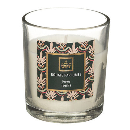 Geurkaars Neda 110 g glazen pot tonkaboon