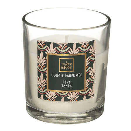 Geurkaars Neda 110 g glazen pot tonkaboon