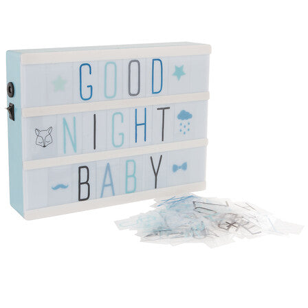 Lichtdoosje met bericht voor kids