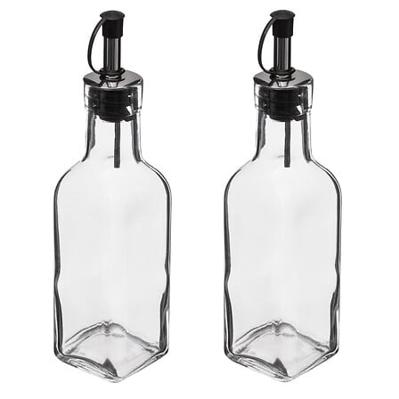 Set met olie- en azijnflessen van glas 0,16 L