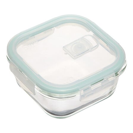 Clipeat vierkant glazen voorraaddozen 0,53 L