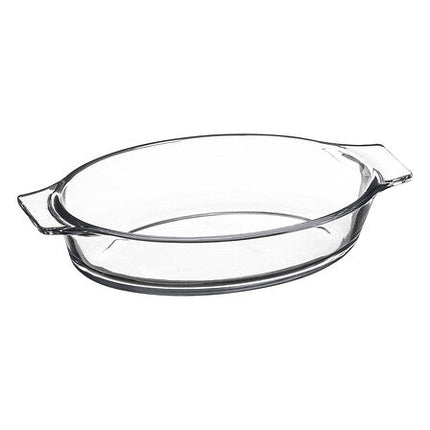 mini ovaal schaaltje 20 x 11 cm glas