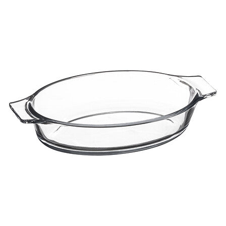 mini ovaal schaaltje 20 x 11 cm glas