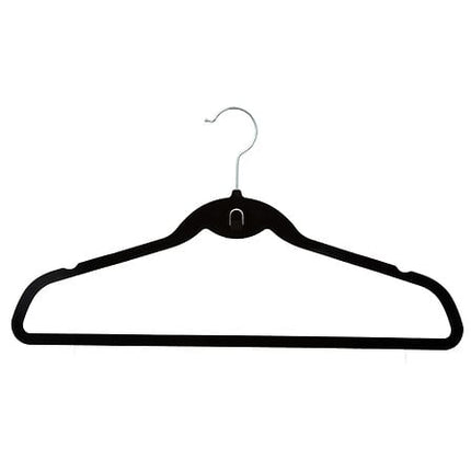 set van 8 hangers van zwart vilt