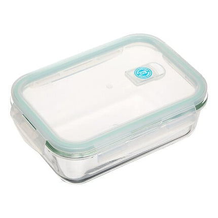 Clipeat rechthoekige glazen voorraaddoos 1,18 L