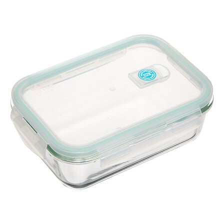 Clipeat rechthoekige glazen voorraaddoos 1,18 L