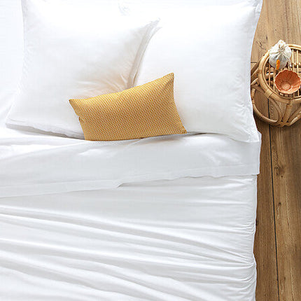 Dekbedovertrek 2-persoons 240 x 220 cm katoen wit