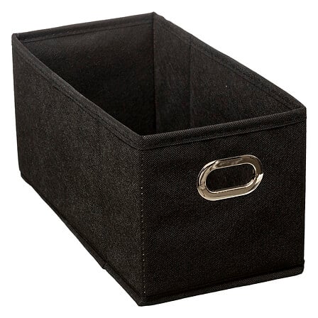 opbergdoos 15 x 31 cm zwart