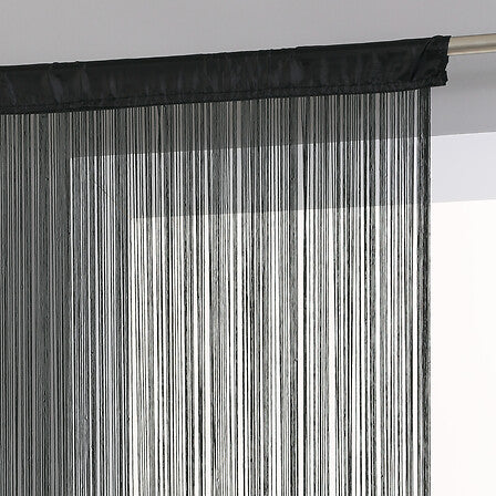 Draadgordijn 90 x 200 cm zwart