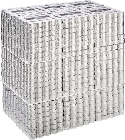 Set van 50 waxinelichtjes Many wit