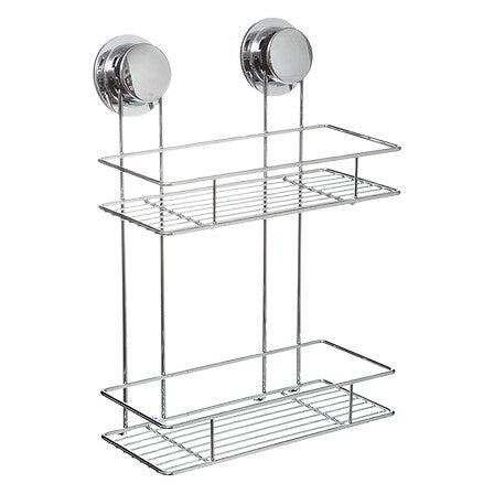 Venterra hoeketagère met 2 niveaus en zuignappen