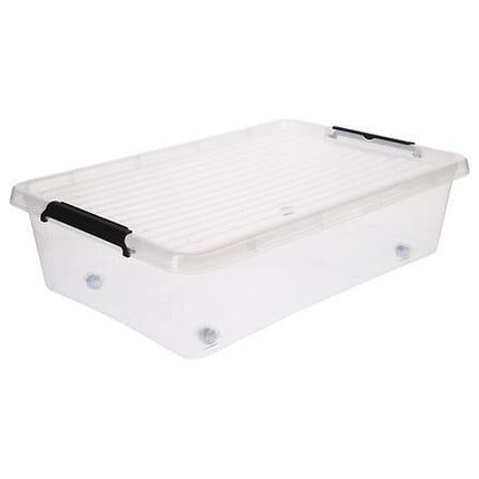 clip n'box plastic opbergbox onder bed 29 l
