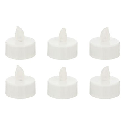 Set van 6 LED-theelichtjes – wit