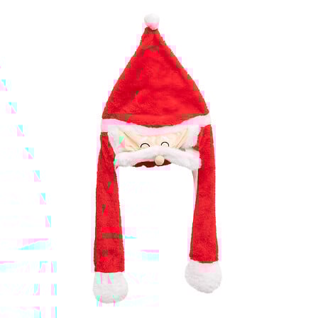 Kerstmanhoed met bewegende snor en geluid