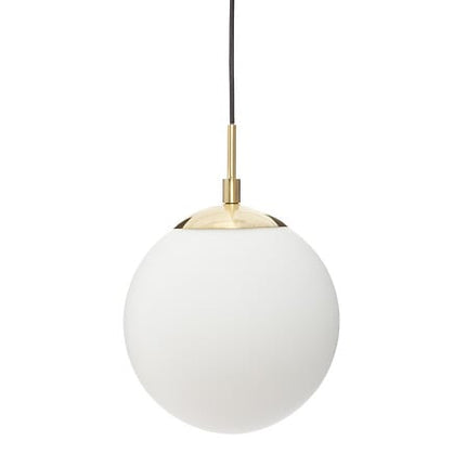 Hanglamp bol Dris Ø20 cm wit glas