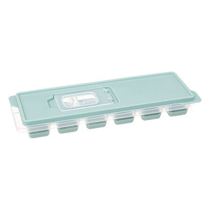 IJsblokjesbak met deksel PP met 18 vakjes met druksysteem