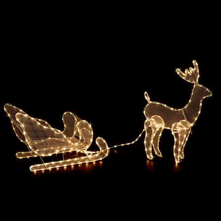 Slee- en rendierlamp – buisvorm – 154 cm – 240 LED