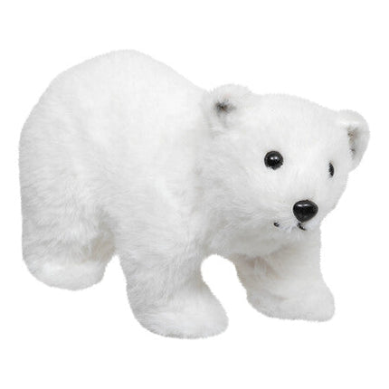 Witte beer met vlokken – 21 cm – polystyreen