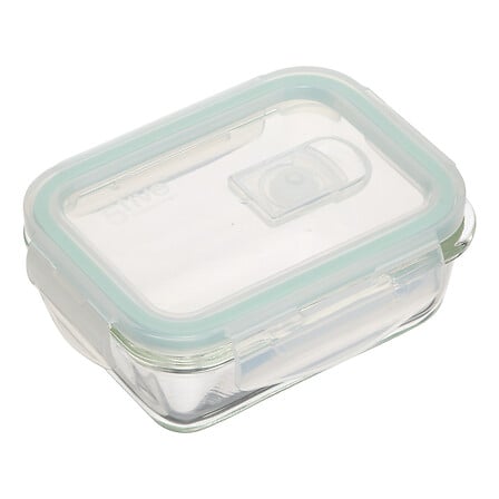 Clipeat rechthoekige glazen voorraaddoos 0,73 L